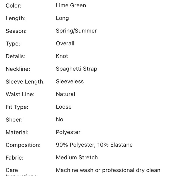 ‼️Last one‼️Lime wide leg blue tie knot jumpsuit - Picture 6 of 7